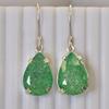 Colombian Green Emerald Pear Earring 925 Sterling Silver 59 Ct Certified Gems my.er-35-k