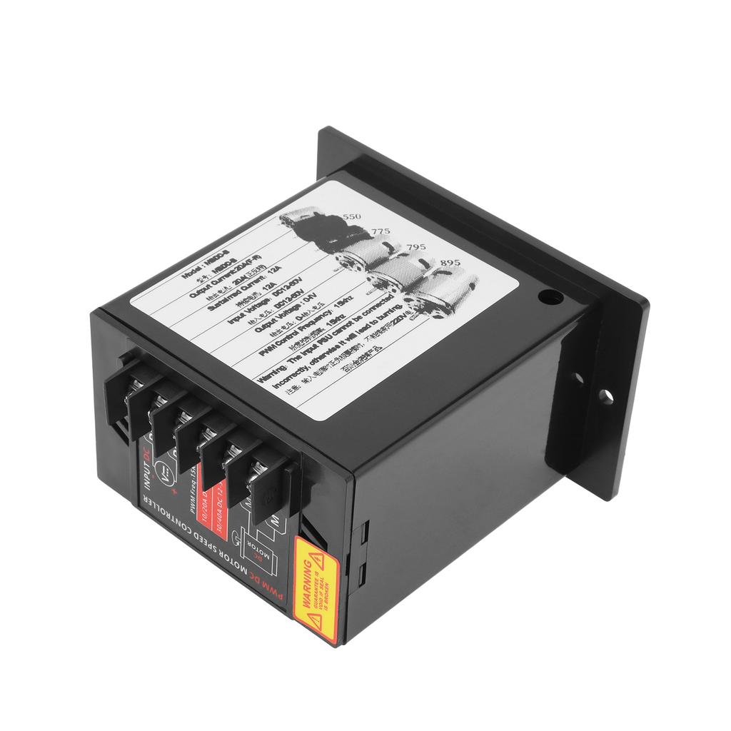 12-60V 20A DC PWM Brush Motor Speed Controller Reversible Switch Forward Inverse for 550 775 795 895 Motors