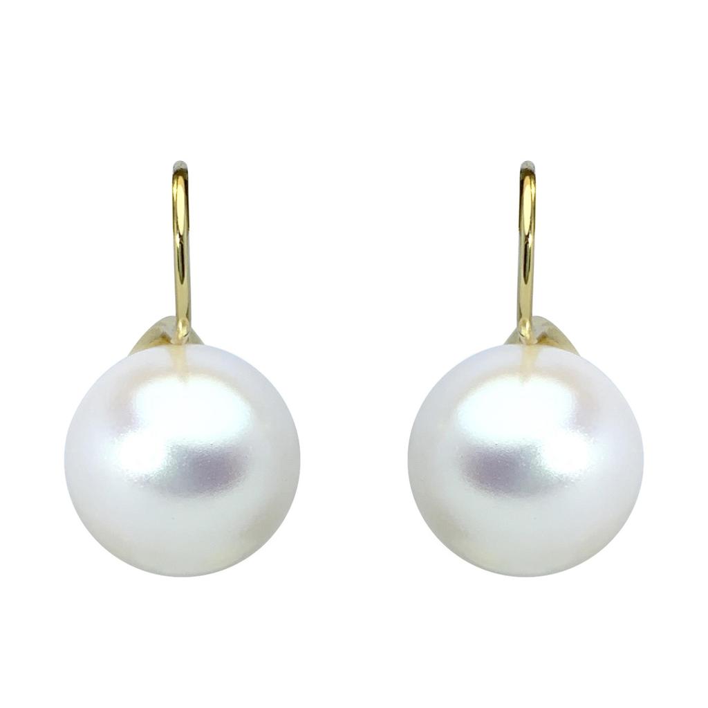 Elegant French Gray High Heels Pearl Earrings for Women - Sophisticated and Luxurious