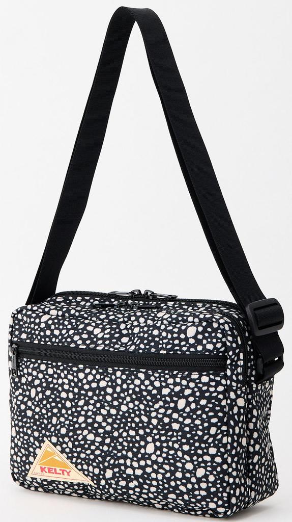 KELTY Outdoor Shoulder Bag ES RECTANGLE ZIP SHOULDER M 5L Black Dalmatian 3259271026