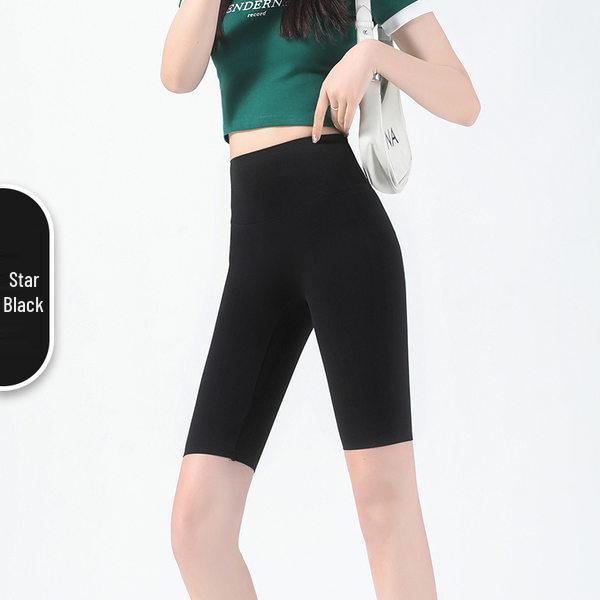 Dvipusės pilvą kontroliuojančios ryklio kelnės - Penkių kišenių klubų pakėlimo dviračių tamprės vasaros jogai ir fitnesui