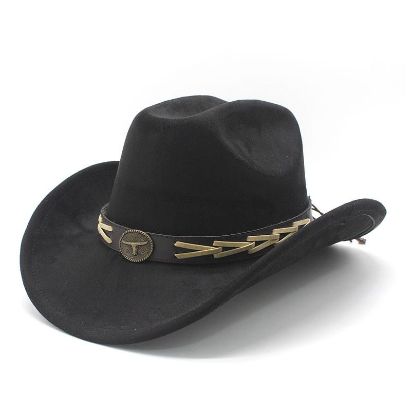 Knot Embroidered Wide Brim Hat With Polyester Wool For Spring Summer Cultural Fashion