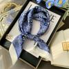 Women's Silk Scarf, Silky And Skin Friendly, Imitates Silk And Is Versatile. Square Scarf, Scarf, Shirt, Scarf, Outer Layer