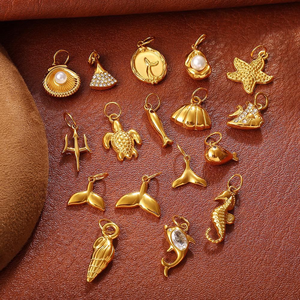 2025 Goldene Schnecke Meeres-Serie: Vielseitige Mode-Halsketten-, Armband- und Anhänger-Kollektion für Damen