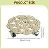 Plant Roller Stand, Rolling Tray, Pot Trolley, Sturdy Iron Structure, Universal Wheels, Suitable for