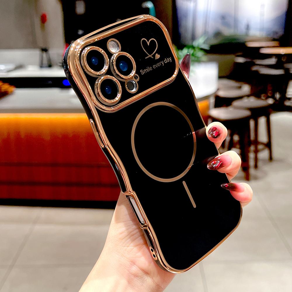 

Чехол из ТПУ с волнистым покрытием для iPhone 17 16E 16 15 14 13 12 11 Pro Max 16Pro iPhone16 Mag Safe Magsafe Чехлы для беспроводной зарядки For iPhone 14 Pro