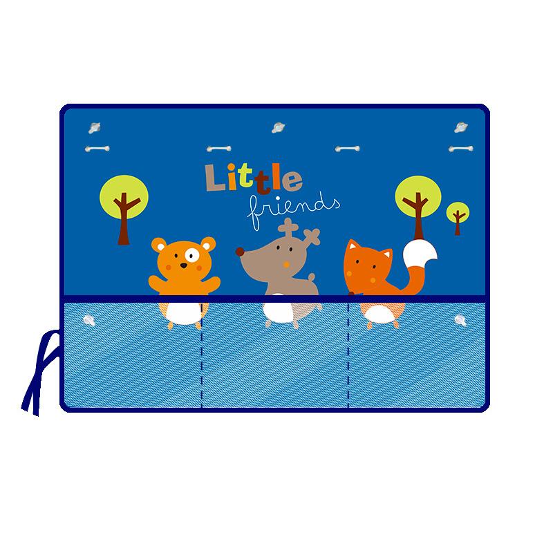Lovely Car Curtain with Storage Net Pocket for Baby Window Sunshade Cover Kids Sunscreen Thermal Insulation Protection