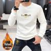 Men's 3D Little Bee Fleece Lined Crew Neck Sweatshirt for Autumn/Winter