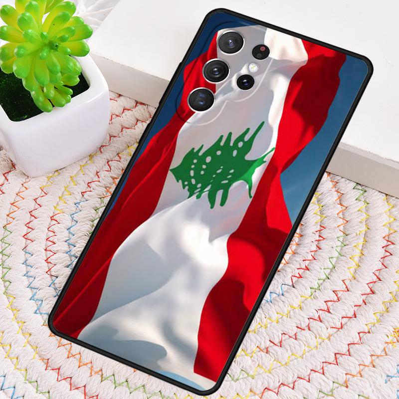 Lebanon Flag Silicone Phone Case For Samsung Galaxy note 10 pro S26 S25 S24 S23 S22 S21 Plus S25Ultra Capa Cover