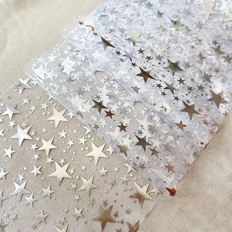 Glitter Bling Star Table Runner - 28CM×280CM Thin Metallic Mesh, Great for Wedding, Holiday, Christmas & Party Decor