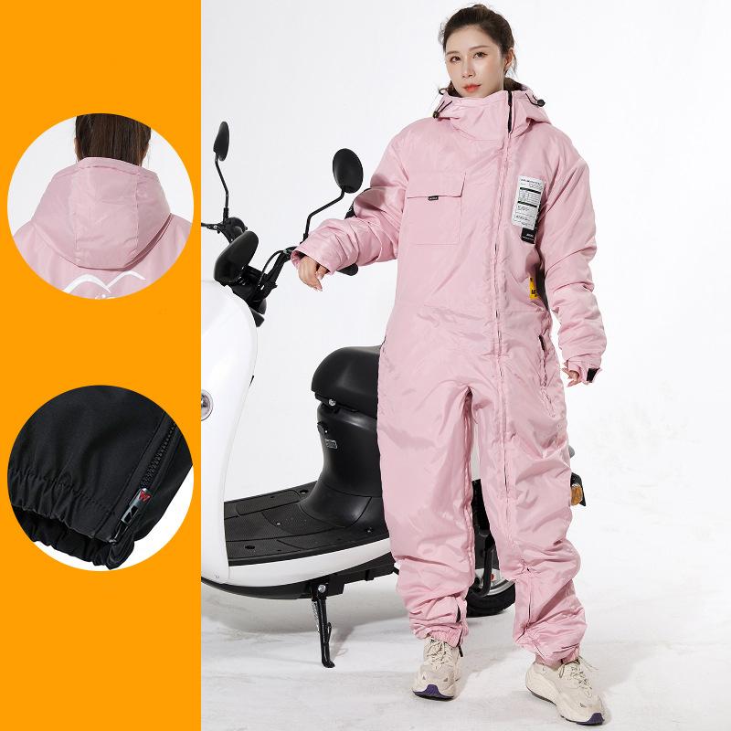 Motorcycle Jacket Winter ColdProof Windproof Cross Equipment Men's Women's Ski Fishing Set Velvet