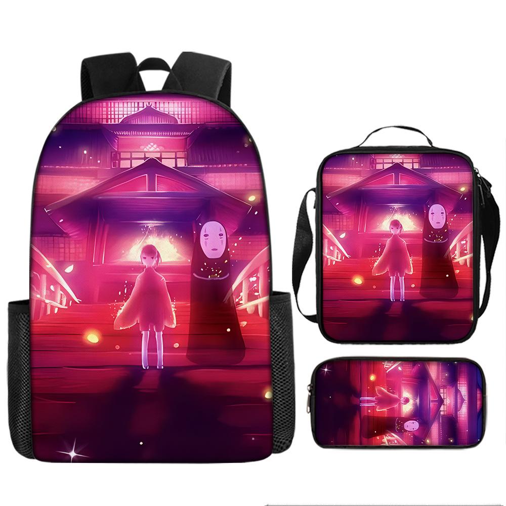 Elementary and Secondary School Students Spirited Away School Bag Hayao Miyazaki Children's Fashion Backpack Waterproof Large Capacity Backpack