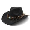 New Minority Woolen Hat Suede Men's and Women's Couple Hat Woolen Western Cowboy Top Hat