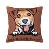 Modern Jack Russell Terrier Dog Cushion Cover Polyester Throw Pillow Case Decoration