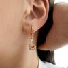 Kinel Square Cutout Long Dangle Earrings For Women Rose Gold Color Luxury Party Fine Jewelry Trendy Drop Earrings