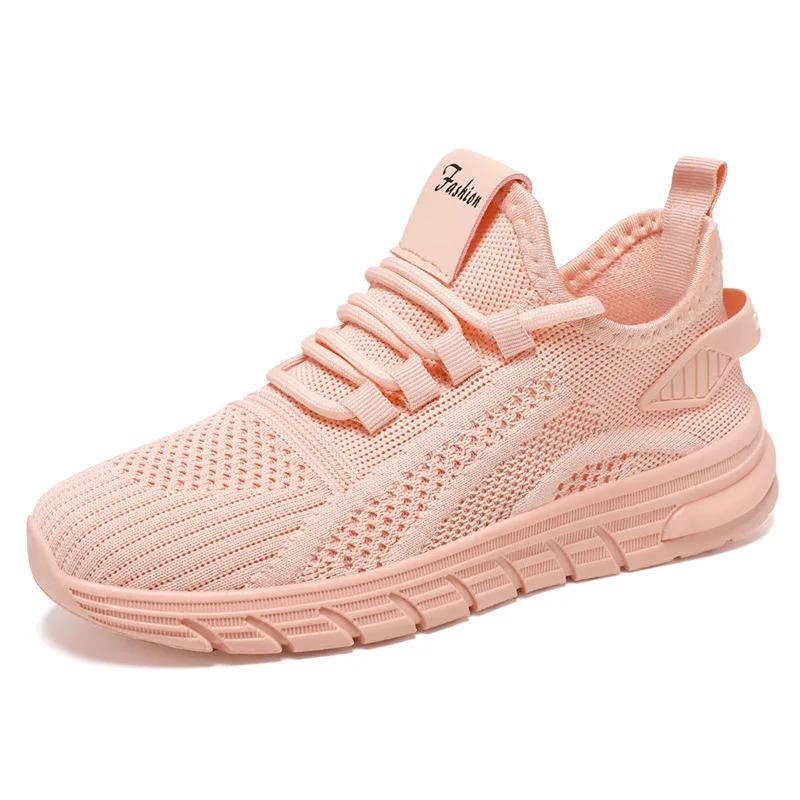 Breathable White Sneakers For Women Soft Sole Lace Up Casual Sports Shoes Woman Comfortable Mesh Walking Shoes Female