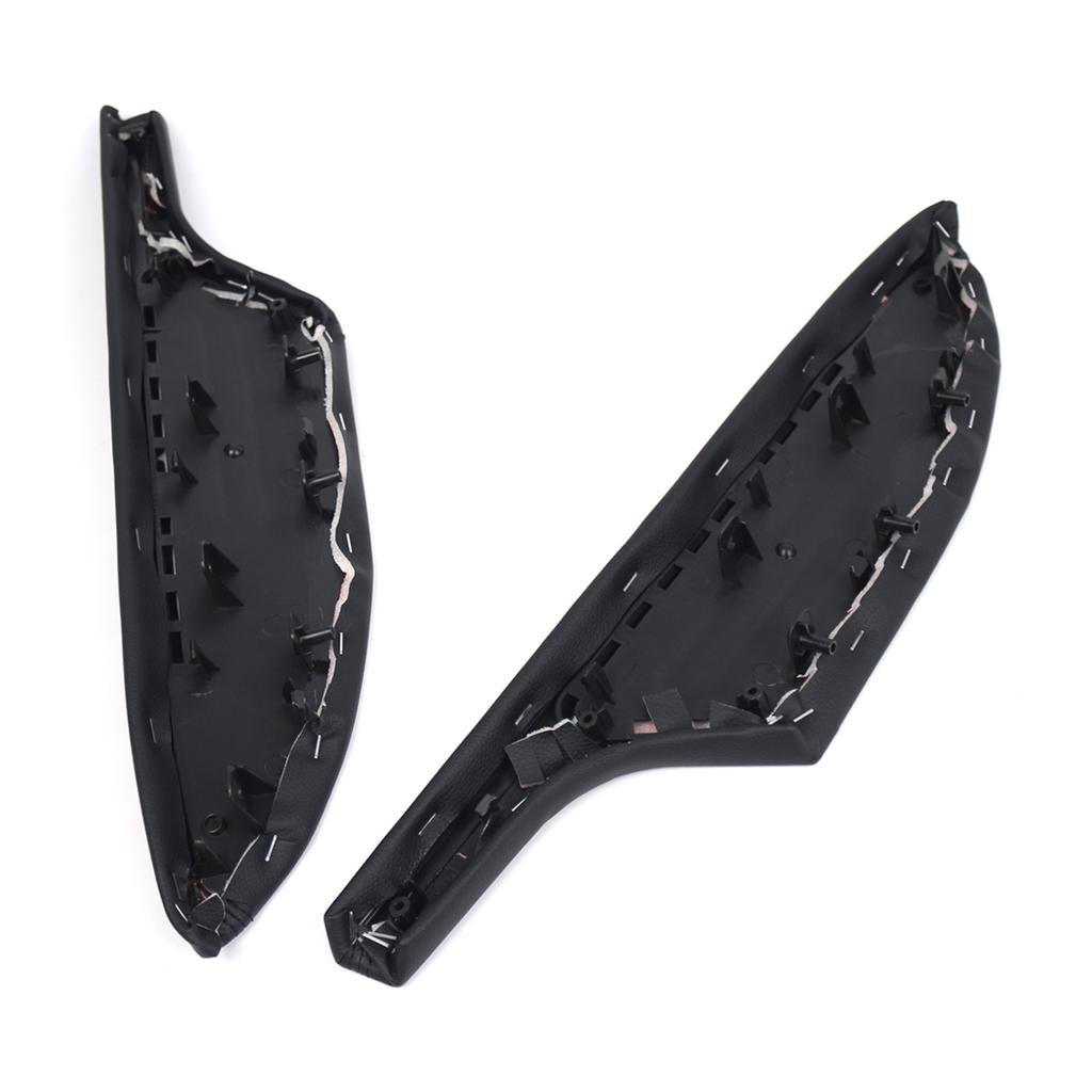 Car Left Right Front Door Armrest Pad Handle Cover for 2008-2012 Accord Coupe Black Leather Armrest Cover