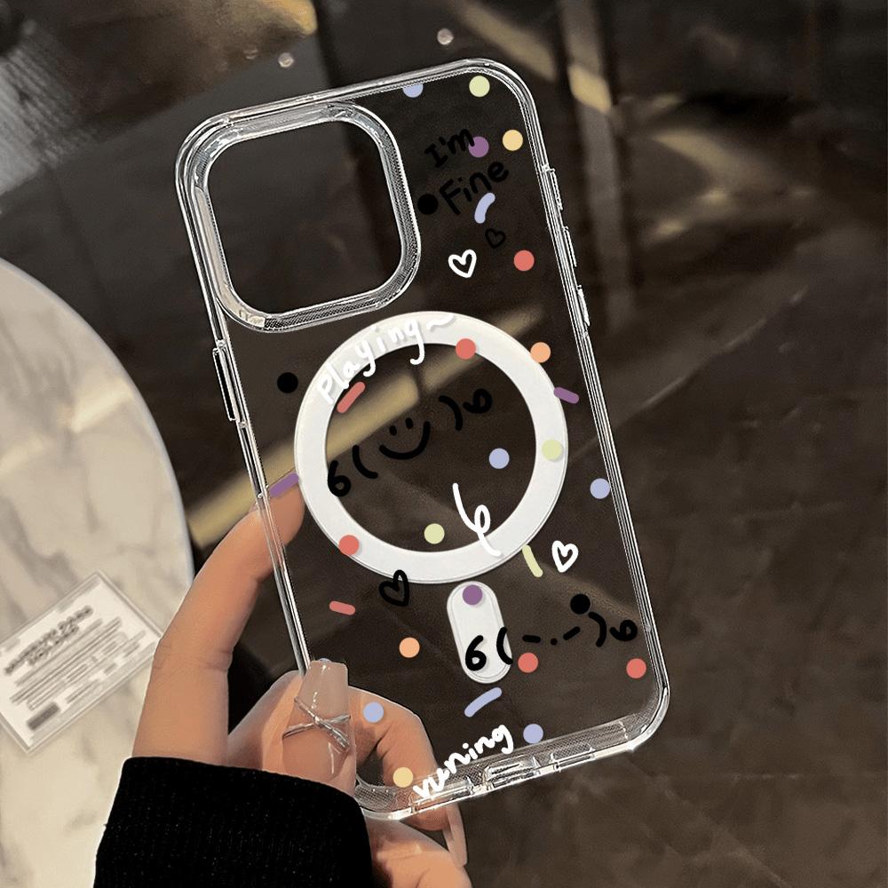 Magnetisk telefondeksel for iPhone 11 12 13 iPhone 13 14 15 Pro 15 16 Pro Max Samsung A15 A16 A25 A26 A55 A56 S25 S24 S22 S23 Ultra S25 Edge