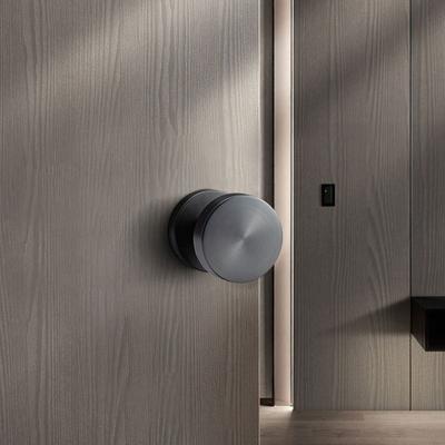 Fashion Minimalist Metal Invisible Door Lock with Key Modern Design Single Side Lock Hidden Door Lock Indoor Door