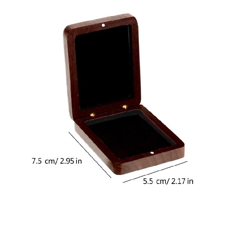 Practical Coin Storage Solution Wooden Medals Presentation Box Jewelry Organizer