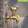 Rubinetto da Giardino Retrò Ottone Antico Scuola Materna Montaggio a Parete Animale Rubinetto Acqua Fredda Rubinetto per Lavabo
