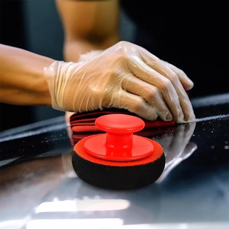 5PCs foam car wax applicator pad hand polisher car wax sealing glaze car beauty wax mall sponge polisher accessories