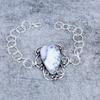 Dendrite Opal Gemstone Handmade 925 Sterling Silver Bracelet 7-8" M-2728