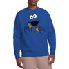 Sesamstraße Unisex Erwachsenen Om Nom Krümelmonster Gesicht Sweatshirt