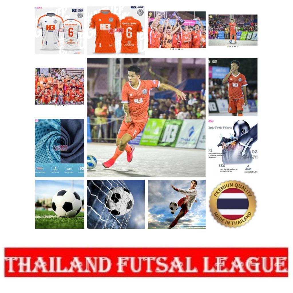 Thailand Futsal League Football SOCCER Club Tha Kham FC United TEAM JERSEY SHIRT Print Round Neck Unisex Men Women Quick Dry Short Sleeve Uniform
