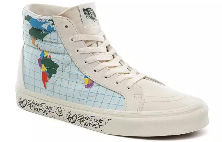 Vans Save Our Planet X Sk8-Hi Reissue 'White Multi' Men's Sneakers