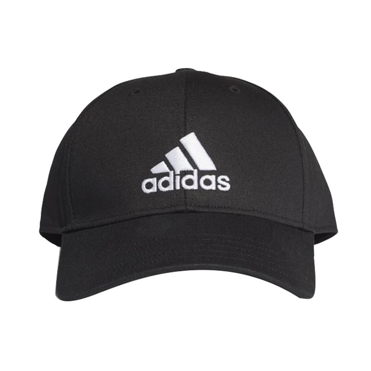 adidas Logo Embroidered Summer Outdoor Sports Cotton Baseball Cap Unisex Hats Black FK0891