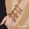4 Models Beaded Bracelet In Stainless Steel With 18k Gold Plated Waterproof Non Tarnish 5 Different Charm Bracelets For Women