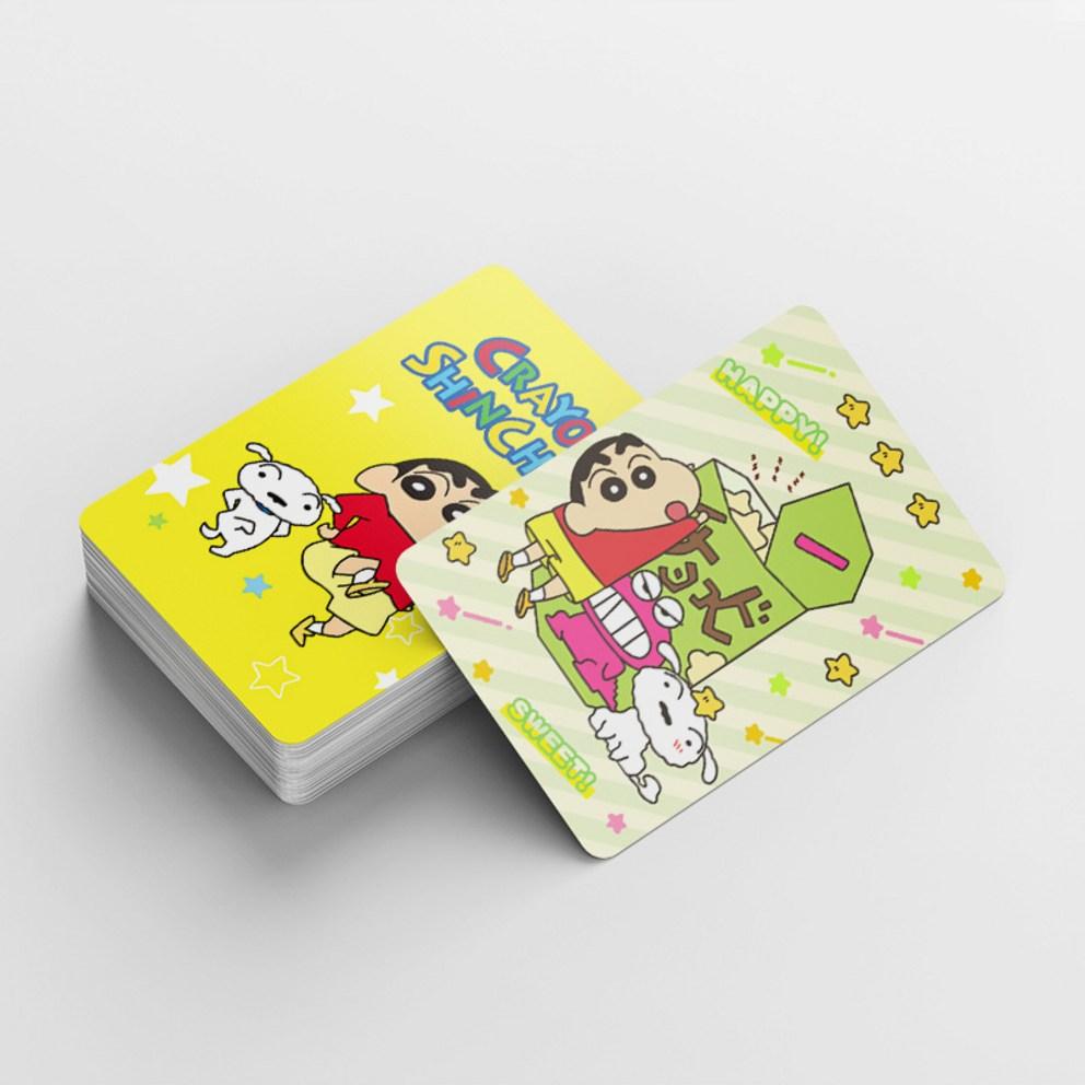 Crayon Shin-chan Photocard Goods LOMO Photocard 60pcs + Mini Sticker 32pcs