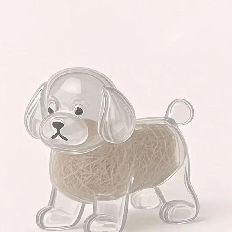 Puppy Hair Storage Pendant Keychain Transparent Dogs Hair Storage Box Hanging Decoration Bag Hanging Pendant Gift for Dog Lovers