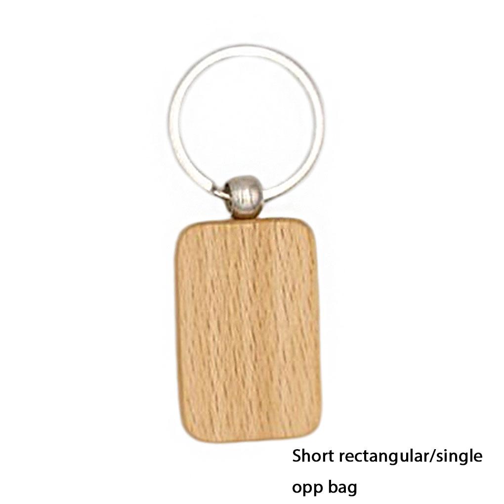 Schlüsselanhänger aus Holz Taschenanhänger Glatte Oberfläche Haken Organizer Schlichter Stil Verzierung Handwerkskunst Mehrere Formen Clip Ornament
