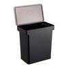 Sealed Pet Food Stocker Nooks 12kg with Measuring Cup Black Yamazaki Jitsugyo With Casters Dog Cat Food Large Capacity Simple Slim
