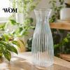 Trendy Flower Container Clear Bud Vase, Plastic Transparent Modern Smooth Finish Vase Table Centerpiece for Home Party Wedding Decor Elegant