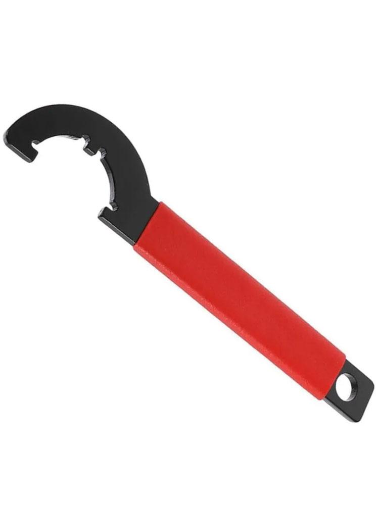 Anti Slip Handle Spanner Wrench Tool, Outer Diameter 1 1/4 Inches For Floor Pipes Fitting, Cars Walnut