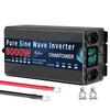 Pure Sine Wave Inverter 12V 220V 220W-10000W DC To AC Europe Socket Power Voltage Converter Car Solar Inverter Charger Adapter