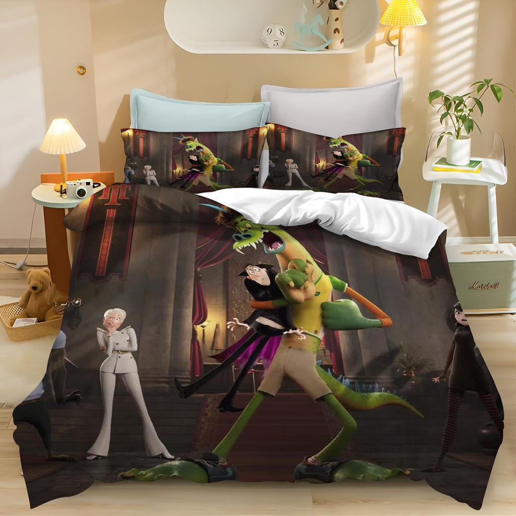 Hotel Transylvania Bettwäsche-Set mit Dracula-Motiv (2- oder 3-teilig) aus Polyester, Geschenk für Erwachsene