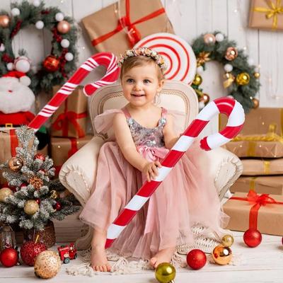 Heißer Verkauf Weihnachten Aufblasbarer Weihnachts-Zuckerstangenstab 2025 Weihnachtsdekoration Weihnachtsdekorationen für Zuhause 2024 Weihnachten Navidad Natal