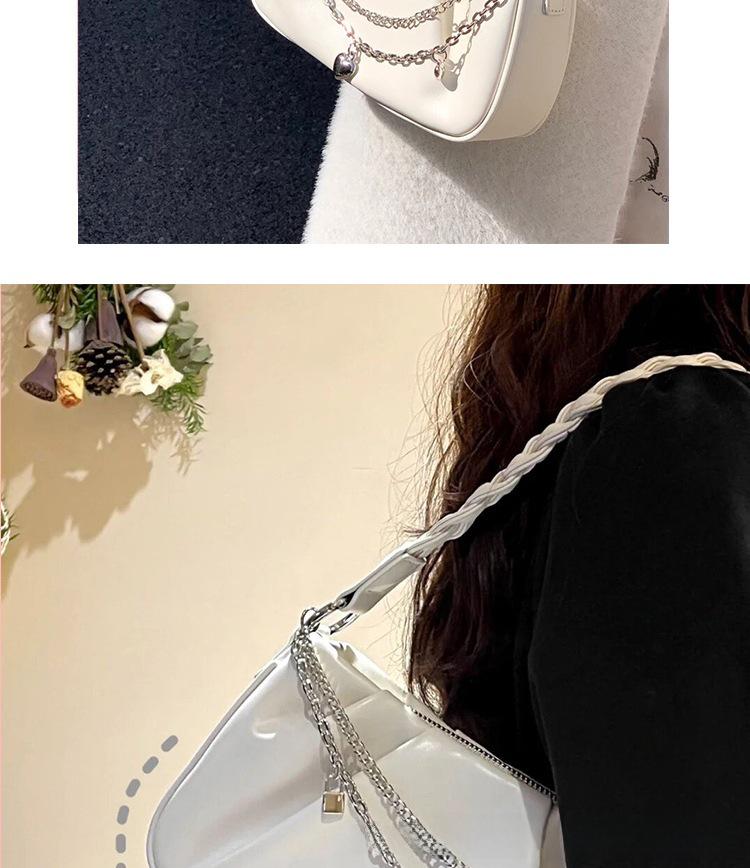 Cloud Pleated Chain Underarm Handbag - Chic Niche Design for Women, Versatile Shoulder & Messenger Style