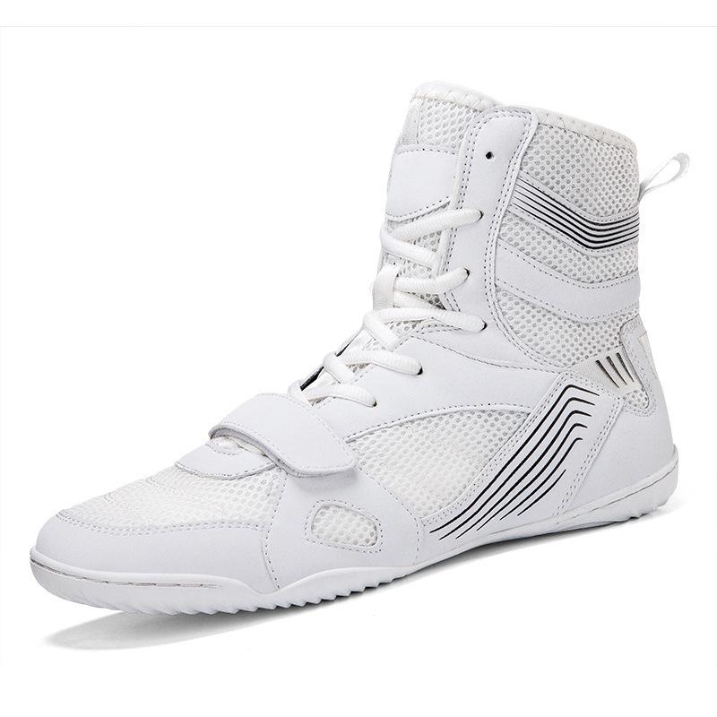 2 New Boxing Shoes Men's Medium Help Breathable Fighting Training Shoes Wrestling Shoes Boxing Sports Shoes Loose