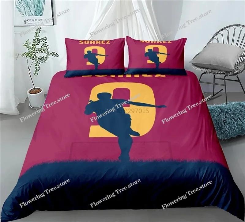 Famous Football Player 3d Bedding Set Football Printed Duvet Cover Set with Pillowcase EuropeAustraliaUSA Twin Queen King Size