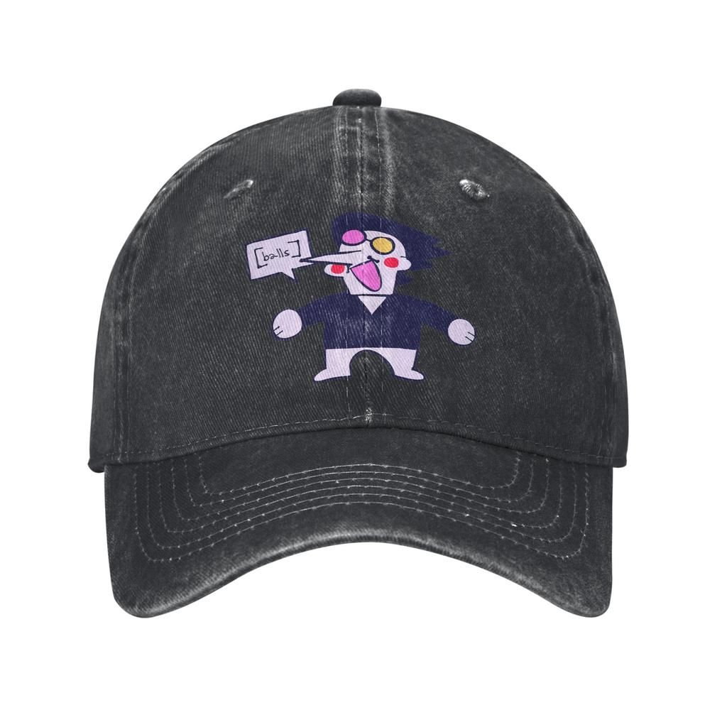 Retro Spamton Balls Deltarune Baseball Caps Unisex Style Distressed Washed Cap Outdoor Activities Adjustable Caps Hat