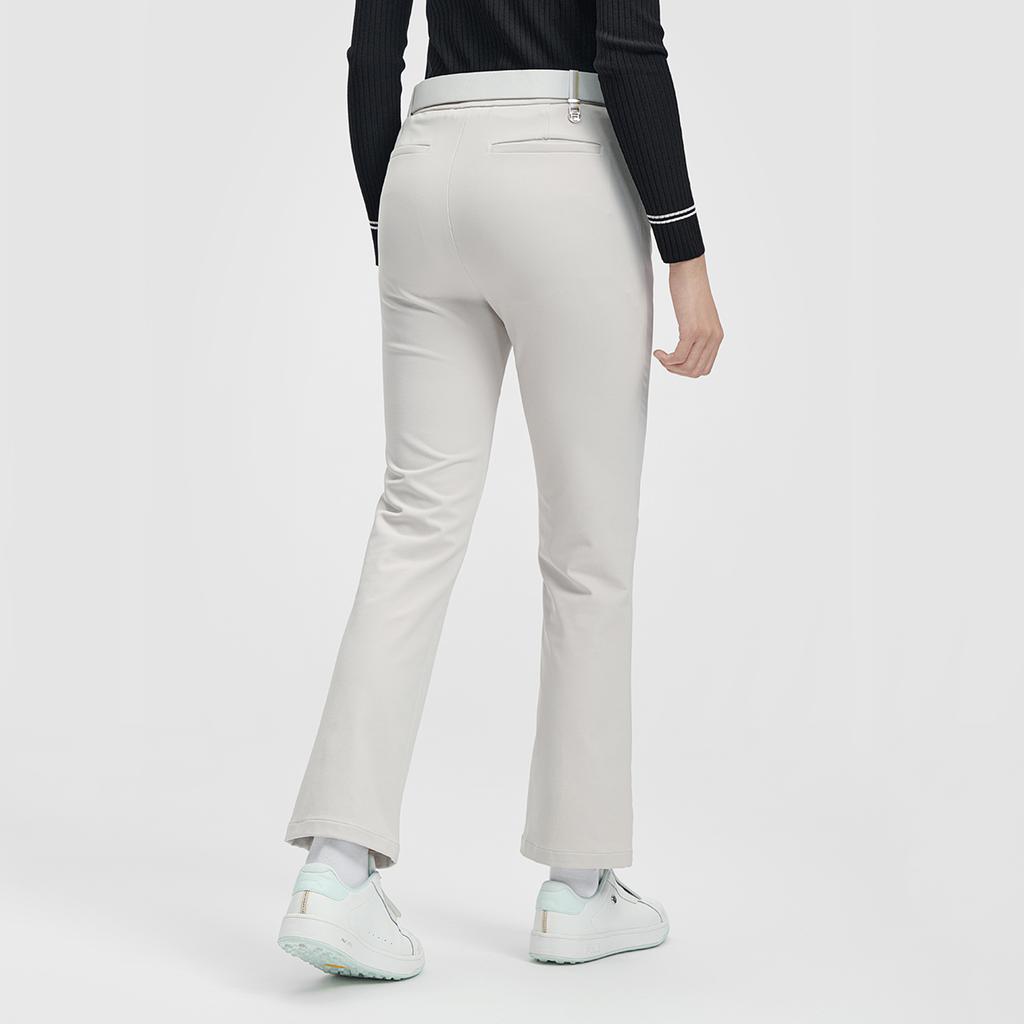 Fila Golf Series Simple Solid Color Comfortable Versatile Woven Casual Pants Women Bottoms Cloud-Gray A11W615806FGY