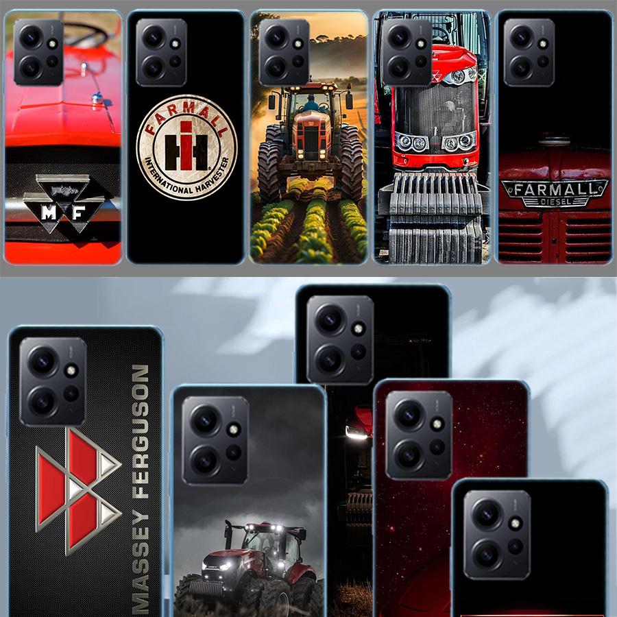 Tractor Farm Phone Case For Redmi Note 14 15 Pro 5G 13 12 Pro Plus 11 11T 11E 11S 10 Pro 10S 9 9S Cover Cell Clear TPU Capa Comp