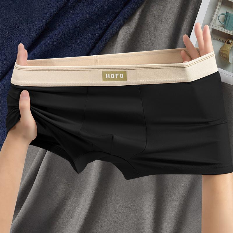 Men's Underwear Mid Waist High Elastic Men's Plus Size Underwear Breathable Crotch Men's Underwear