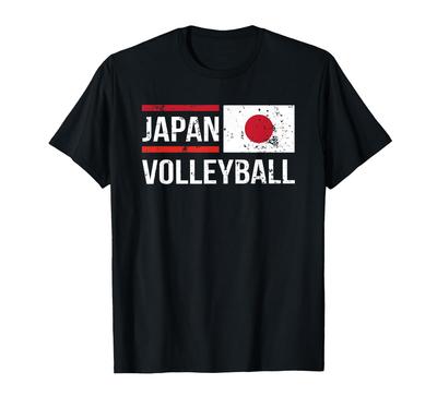Japan Volleyboll Flagga Supporter Stolthet Sportturnering T-shirt