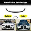 For BMW G80 M3 G82 G83 M4 2021 2022 2023 MP Style Automobile Front Bumper Splitter Lip Spoiler Body Decoration Modification Kit